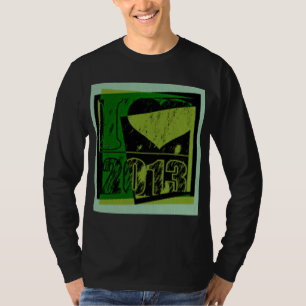 Camiseta Adoro 2013 - pixels hexagonais - Pop Art - T-Shirt