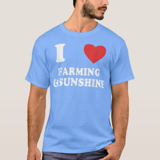 Camiseta Adoro a agricultura e o campo dos agricultores com