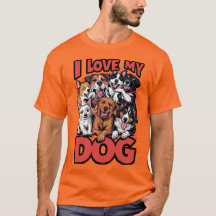 Adoro A Design Gráfica Do Meu Conceito De Cão