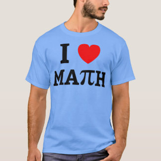 Camiseta Adoro a matemática Engraçado.