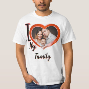 Camiseta Adoro a minha Família de T-Shirt de presente pers