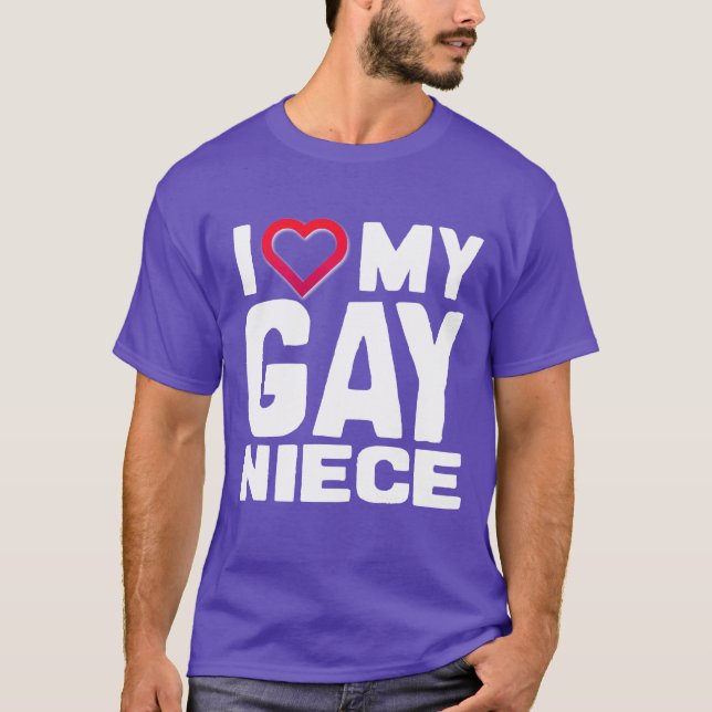CAMISETA ADORO A MINHA GAY NIECE - (Frente)