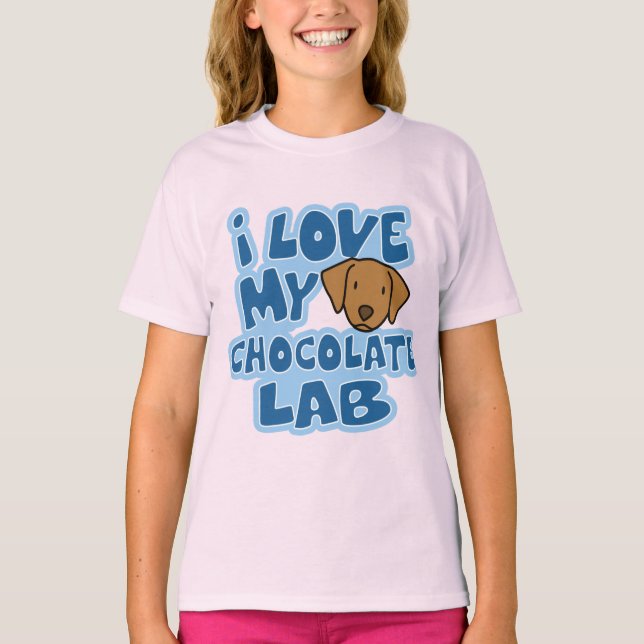 Camiseta Adoro a minha moça de chocolate (Frente)