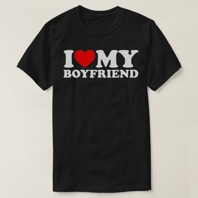 Camiseta Adoro a minha Namorado, coração a minha Namorado (Frente do Design)