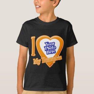 Camiseta Adoro A Minha Pumpkin Com A Tua Foto T-Shirt
