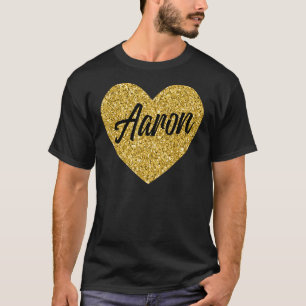 Camiseta Adoro Aaron Cute Aaron Heart for Men Women Boys o