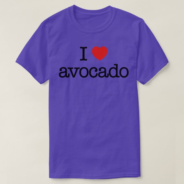 Camiseta Adoro abacate 5 (Frente do Design)