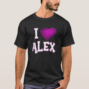 Camiseta Adoro Alex Pink Heart Relationship Son Husband