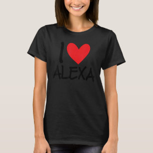 Camiseta Adoro Alexa Name Heart Personalised Men Cara BFF F