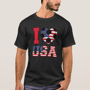 Camiseta Adoro americano Meninas Americanas Soccer b