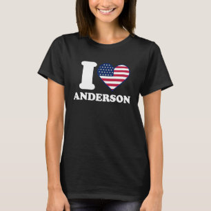 Camiseta Adoro Anderson, coração Anderson