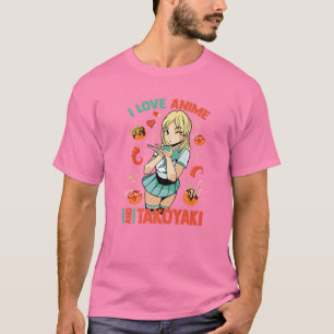 Camiseta Adoro Anime Takoyaki - Cute Kawaii - Manga Ot