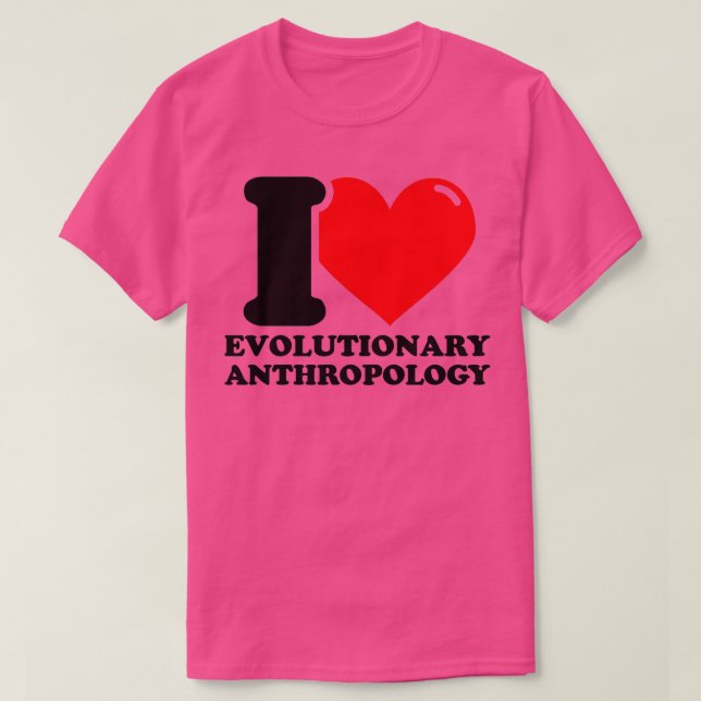 Camiseta Adoro antropologia evolucionária (Frente do Design)