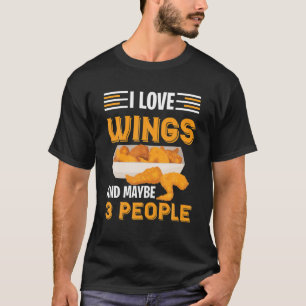 Camiseta Adoro Asas De Frango E Talvez 3 Pessoas Engraçadas