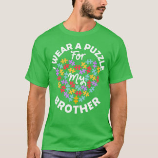 Camiseta Adoro Autismo Cardíaco Sensibilização Eu Visto Um