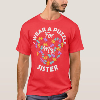 Camiseta Adoro Autismo Cardíaco Sensibilização Eu Visto Uma