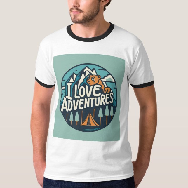 Camiseta adoro aventura (Frente)