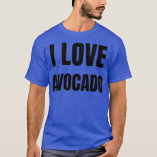 Camiseta Adoro Avocado Engraçado Ideia de Presente Engraçad