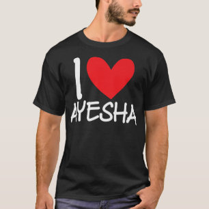Camiseta Adoro Ayesha Name Heart Personalised Men Cara BFF