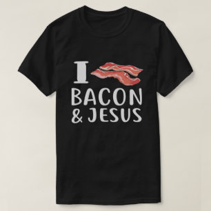 Camiseta Adoro Bacon Jesus por amor cristão à Foodie
