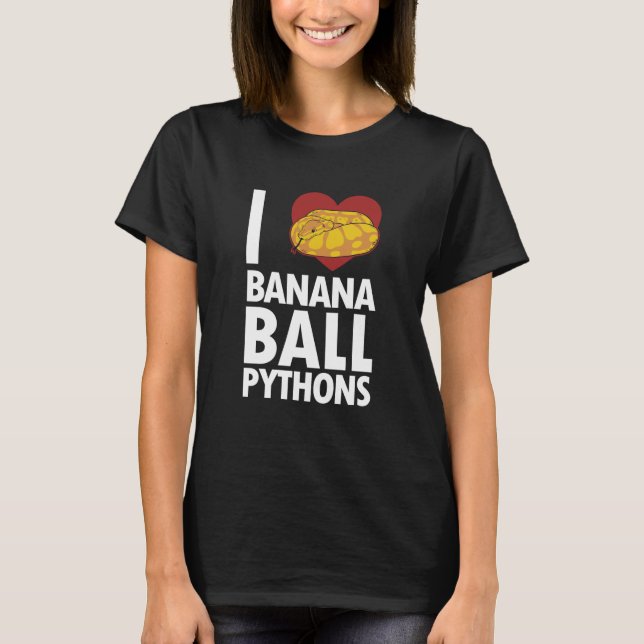 Camiseta Adoro Banana Ball Pythons Pythonidae Banana Ball (Frente)