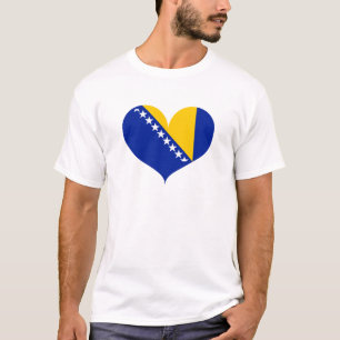 Camiseta Adoro Bandeira da Bósnia e Herzegovina