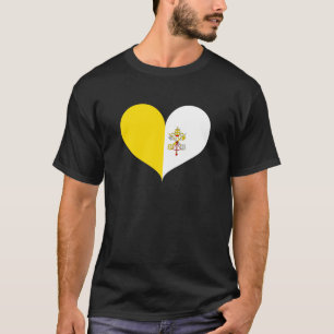 Camiseta Adoro Bandeira da Cidade do Vaticano