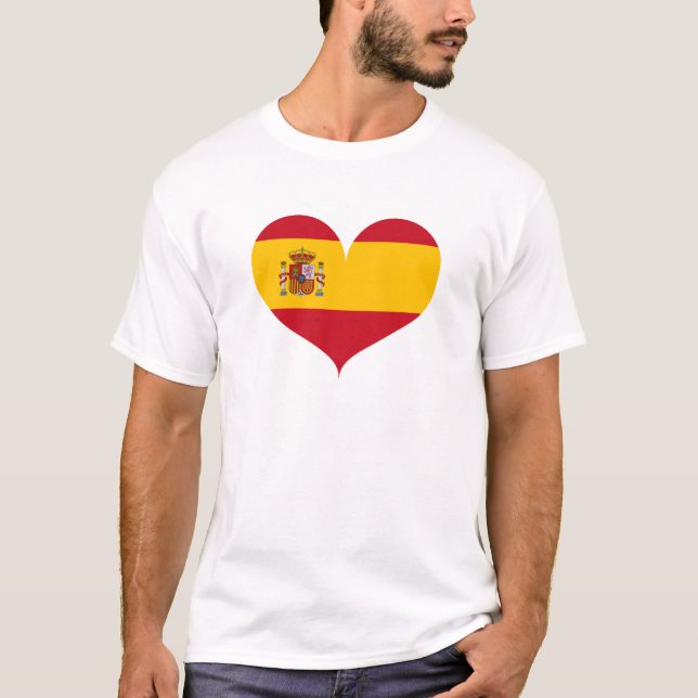 Camiseta Adoro Bandeira de Espanha (Frente)