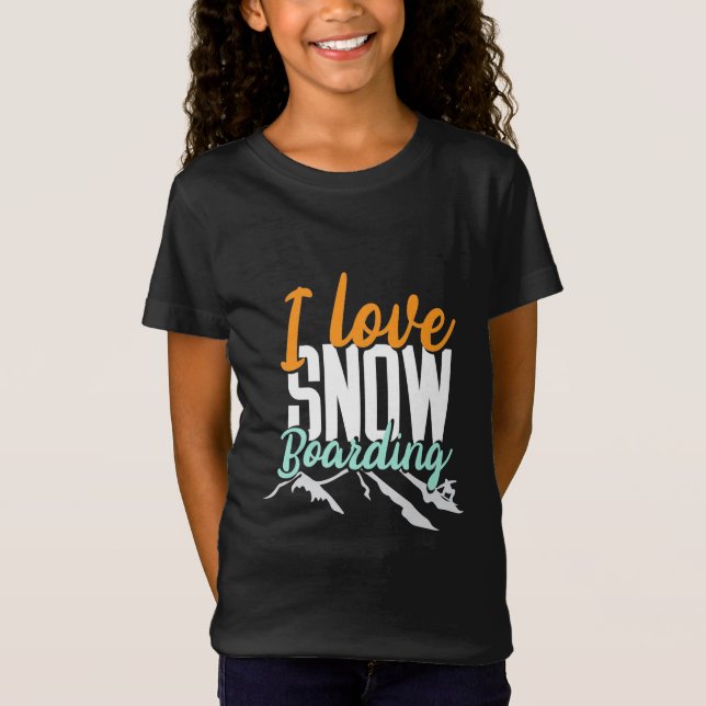 Camiseta Adoro Barco de Neve (Frente)