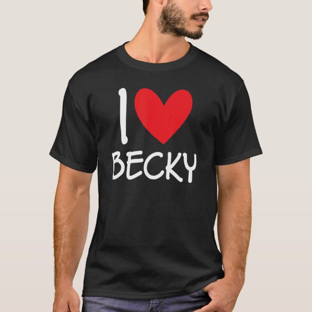 Camiseta Adoro Becky Name Personalised Girl Woman Bff Frie (Frente)