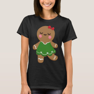 Camiseta Adoro biscoitos de pão-de-açúcar Meninas Natal Hol