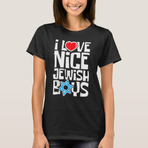 Camiseta Adoro Bons Jovens Judeus Judeus Hebraicos Israelit