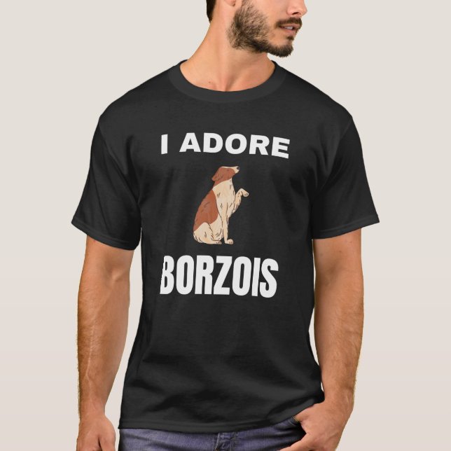 Camiseta Adoro Borzois (Frente)