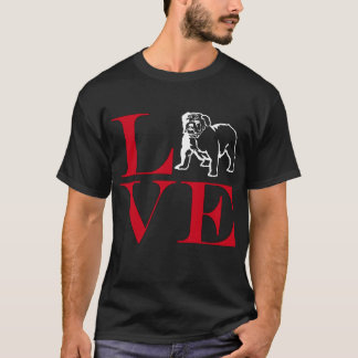 Camiseta Adoro Bulldog - Teto Escuro