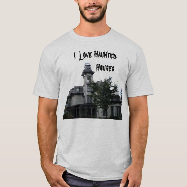 CAMISETA ADORO CAÇAR LÁTEO DE CASAS (Frente)