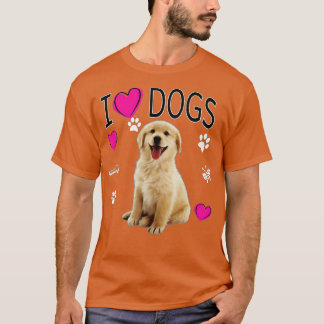 Camiseta Adoro Cachorros - Ouro Labrador recupera