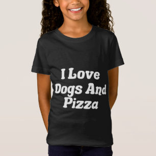 Camiseta Adoro Cães E Pizza