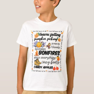 Camiseta Adoro Cair A Maioria Das Folhas De Outono