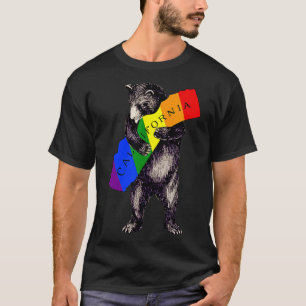 Camiseta Adoro California Rainbow Flag Cali Bear Hug CA Rua