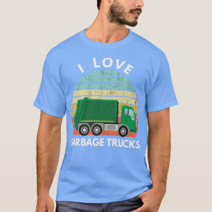 Camiseta Adoro Caminhões De Lixo Engraçados.