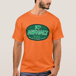 Camiseta Adoro Camisa-T-Asfalto Masculina - Laranja-Seguran
