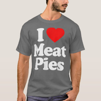 Camiseta Adoro Carne Torta Coração A1 Engraçado