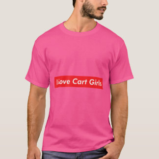 Camiseta Adoro Carrinhos Garotas Golfe Clube Golf Clube Fun