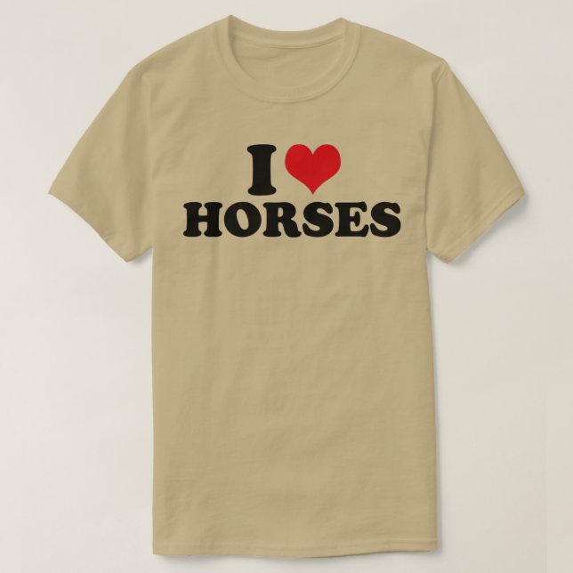 Camiseta Adoro Cavalos (Frente do Design)