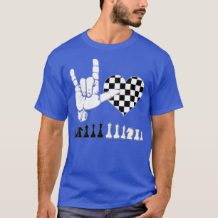 Camiseta Adoro Chess Love Sign
