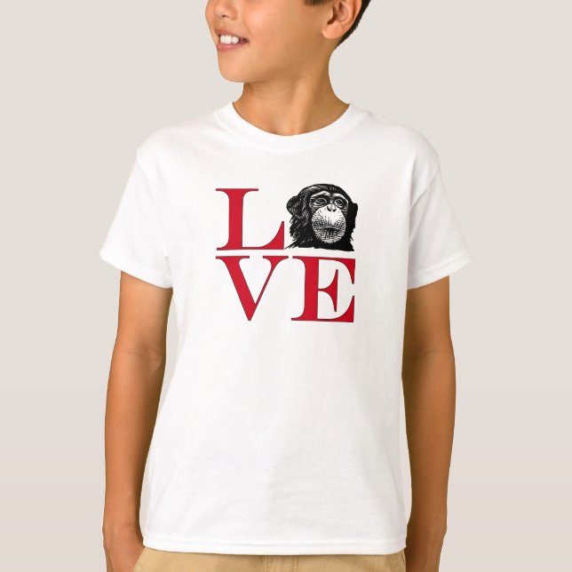 Camiseta Adoro Chimps - Teto De Cor Leve (Frente)