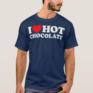 Camiseta Adoro Chocolate Quente Engraçado Cozy Neve Inverno