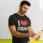 Camiseta Adoro Cientista Legal da Ciência<br><div class="desc">Eu adoro camiseta de ciência para um professor de ciência. Um coração com um modelo atômico embrulhado em volta faz um presente excelente para um cientista. A ciência é tão legal.</div>