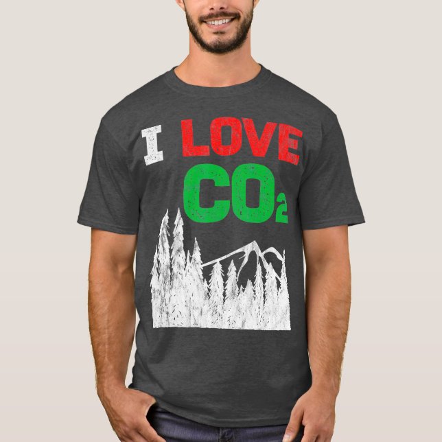 Camiseta Adoro CO2 Diesel climático mudança de presente eng (Frente)