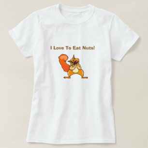 Camiseta Adoro Comer Loucos Piada Engraçada E Suja